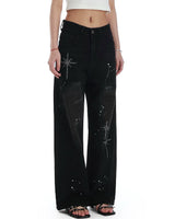Boogzel Apparel Diva Diary Rhinestone Star Jeans, view 6