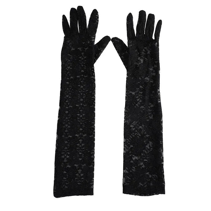 Boogzel Apparel Diva Lace Long Gloves