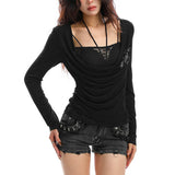 Boogzel Apparel Diva Y2K Lace Top, view 3