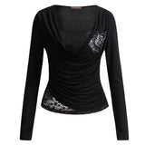 Boogzel Apparel Diva Y2K Lace Top, view 6