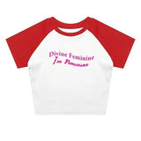 Boogzel Apparel Divine Feminine Baby Tee, view 2