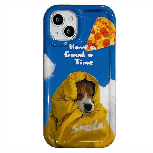 Boogzel Apparel Dog & Pizza iPhone Case