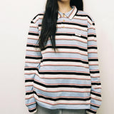 Boogzel Apparel Dorm Room Diaries Stripe Rugby Polo, view 5