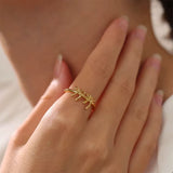 Boogzel Apparel Double Bow Ring, view 3