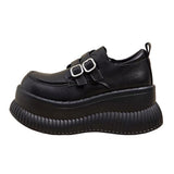 Boogzel Apparel Double Buckle Space Platform Shoes, view 3