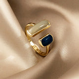 Boogzel Apparel Double Stone Aesthetic Ring, view 3