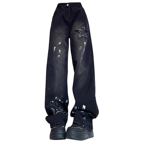 Boogzel Apparel Downtown Girl Black Star Jeans