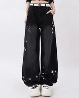 Boogzel Apparel Downtown Girl Black Star Jeans, view 5