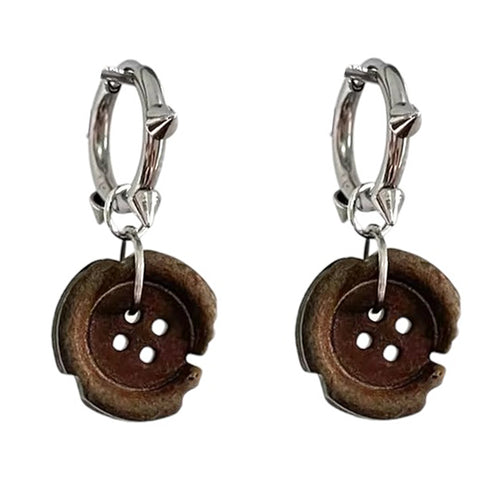 Boogzel Apparel Downtown Girl Button Earrings