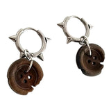 Boogzel Apparel Downtown Girl Button Earrings, view 2
