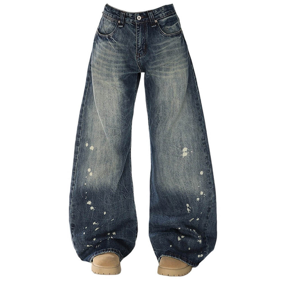 Boogzel Apparel Downtown Girl Distressed Baggy Jeans