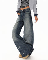 Boogzel Apparel Downtown Girl Distressed Baggy Jeans, view 4