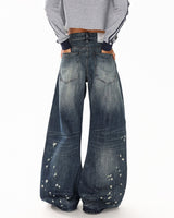 Boogzel Apparel Downtown Girl Distressed Baggy Jeans, view 5