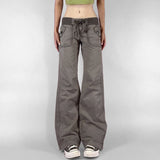 Boogzel Apparel Downtown Girl Drawstring Denim Pants, view 2