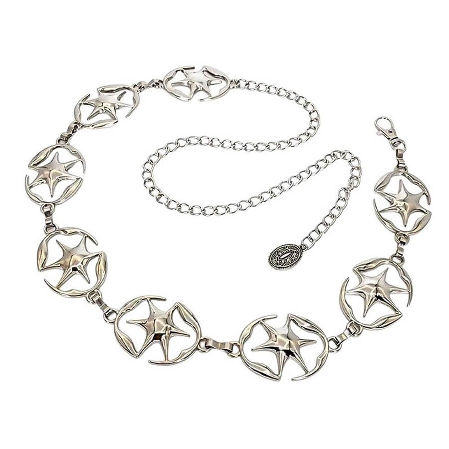 Boogzel Apparel Downtown Girl Star Chain Belt