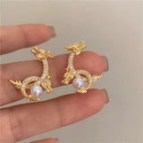 Boogzel Apparel Dragon Pearl Earrings, view 4