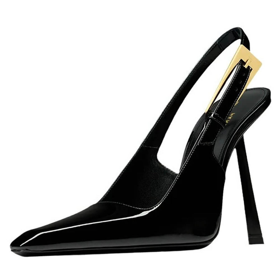 Boogzel Apparel Drama Dealer Pointed Slingback Heels