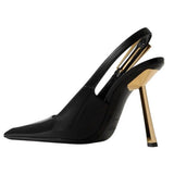 Boogzel Apparel Drama Dealer Pointed Slingback Heels, view 2