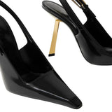 Boogzel Apparel Drama Dealer Pointed Slingback Heels, view 3