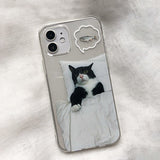 Boogzel Apparel Dreaming Cat iPhone Case, view 3