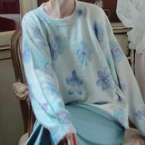 Boogzel Apparel Dreamy Blossom Knit Pullover, view 2