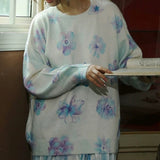 Boogzel Apparel Dreamy Blossom Knit Pullover, view 3