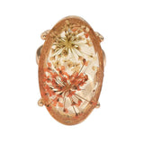 Boogzel Apparel Dried Flower Resin Ring, view 2