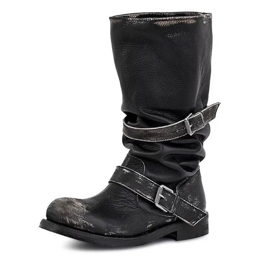 Boogzel Apparel Dusty Road Mid-Calf Buckle Boots