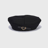 Boogzel Apparel E-girl Heart Buckle Beret, view 3
