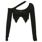 Boogzel Apparel E Girl Layered Crop Top, view 3