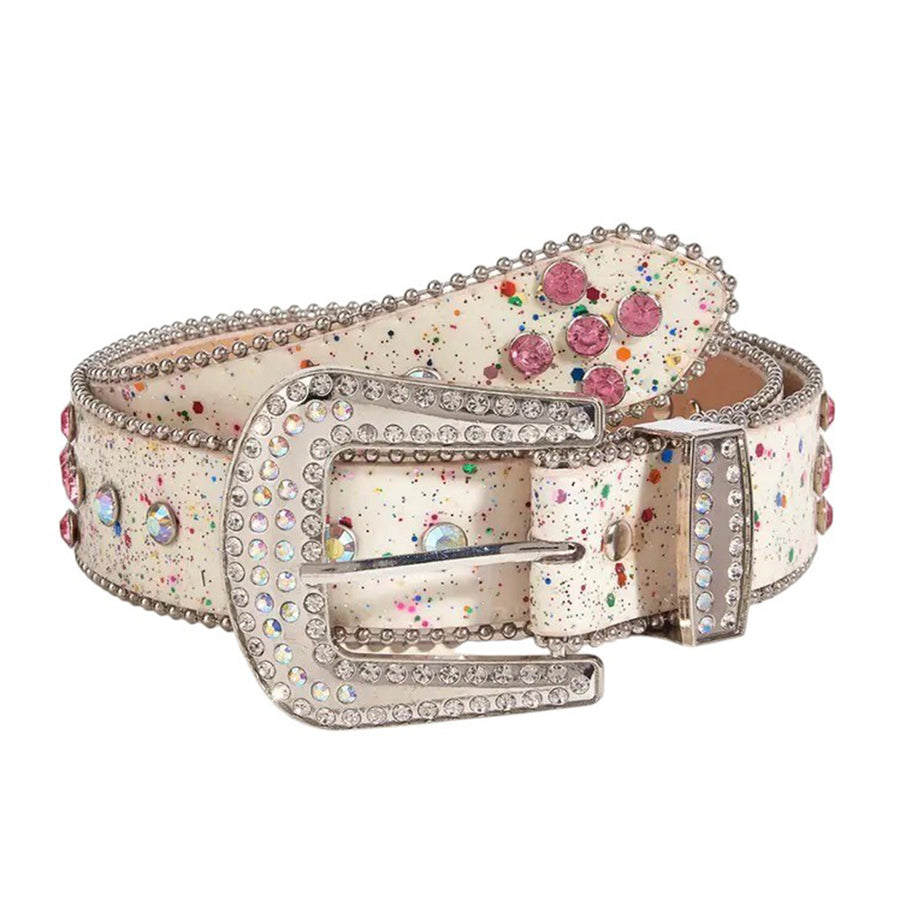 Boogzel Apparel Early 2000s Rhinestone Buckle Belt