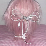Boogzel Apparel Earphone Bow Hair Clip, view 3