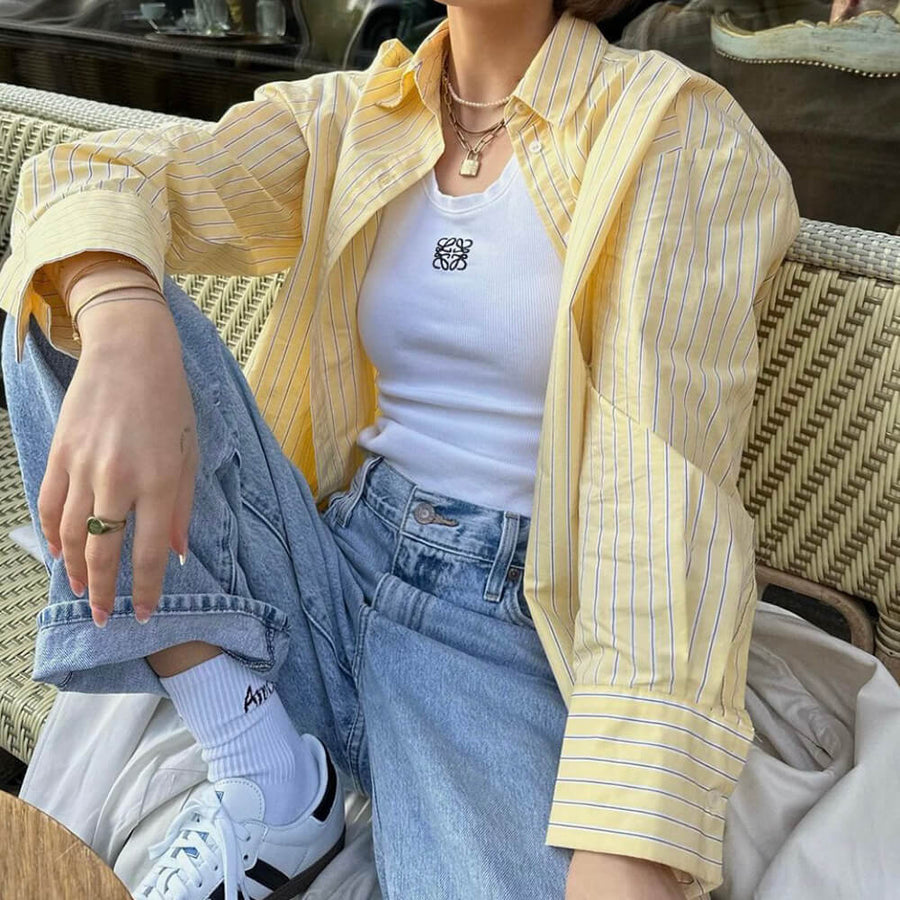 Boogzel Apparel Easy Days Striped Shirt