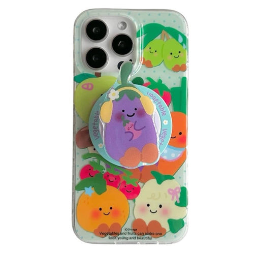 Boogzel Apparel Eggplant Friends iPhone Case