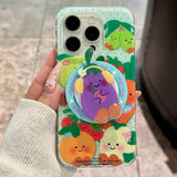 Boogzel Apparel Eggplant Friends iPhone Case, view 2