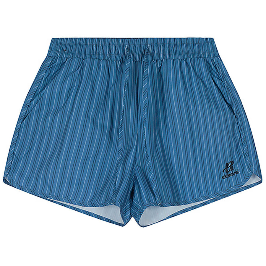 Boogzel Apparel Elastic Waist Pinstriped Shorts