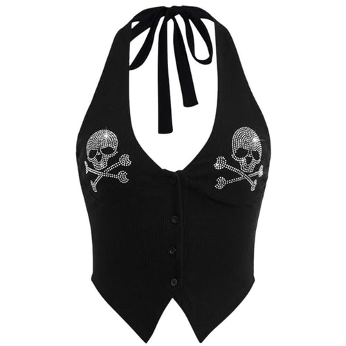 Boogzel Apparel Emo Aesthetic Halter Top