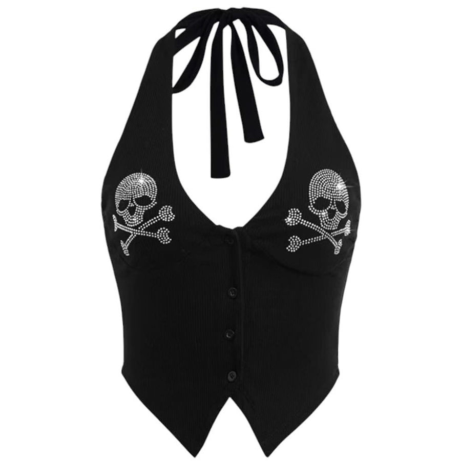 Boogzel Apparel Emo Aesthetic Halter Top