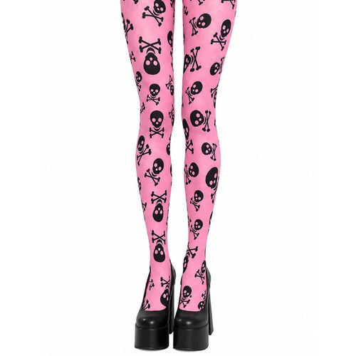 Boogzel Apparel Emo Girl Aesthetic Skull Tights