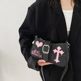Boogzel Apparel Emo Girl Baguette Bag, view 2