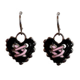 Boogzel Apparel Emo Girl Heart Lace Up Earrings, view 2