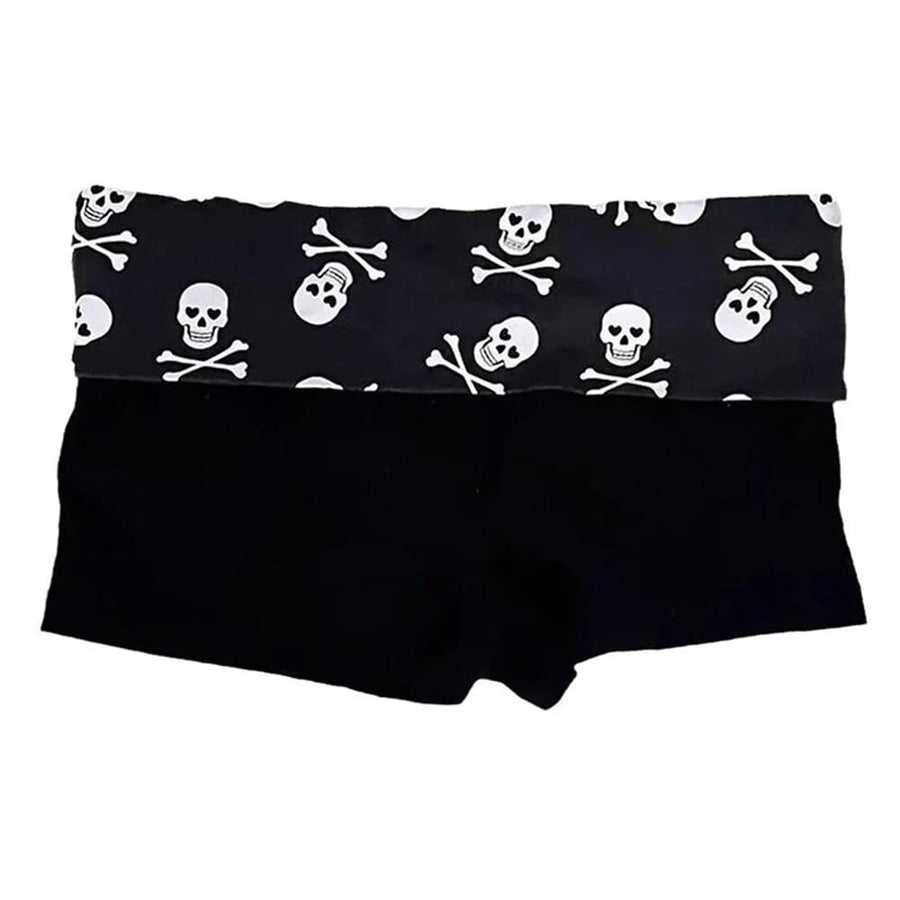 Boogzel Apparel Emo Girl Skull Mini Shorts
