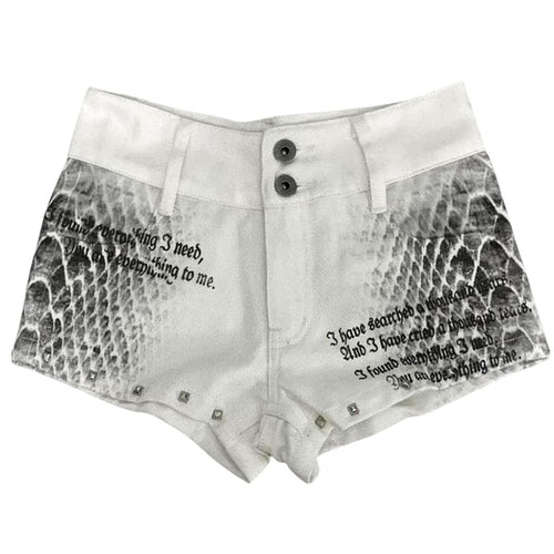 Boogzel Apparel Emo Phase Denim Mini Shorts