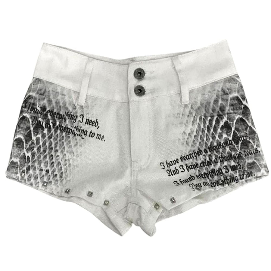 Boogzel Apparel Emo Phase Denim Mini Shorts