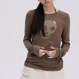 Boogzel Apparel Emo Phase Skull Long Sleeve Top, view 2
