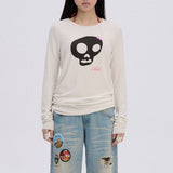 Boogzel Apparel Emo Phase Skull Long Sleeve Top, view 4