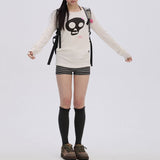Boogzel Apparel Emo Phase Skull Long Sleeve Top, view 5