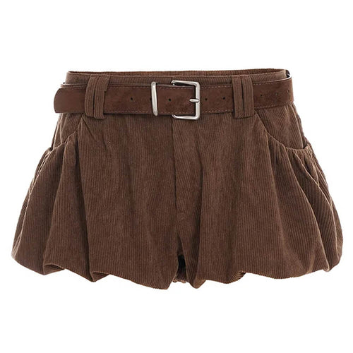 Boogzel Apparel Espresso Days Corduroy Skirt