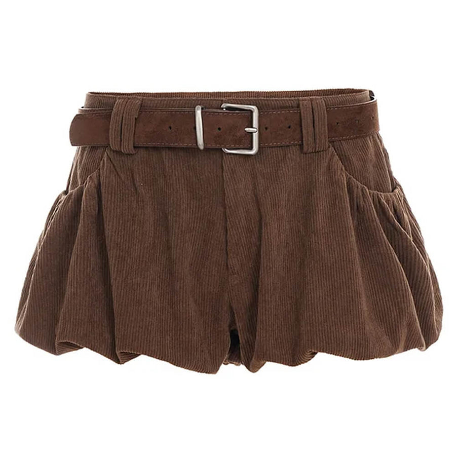Boogzel Apparel Espresso Days Corduroy Skirt