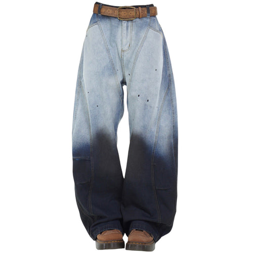 Boogzel Apparel Faded Gradient Baggy Jeans